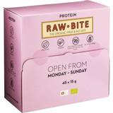 Frugter Bars RawBite Organic Fruit & Nut Bite Protein Snackbox 45 stk
