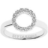 Transparent Smykker Sif Jakobs Biella Piccolo Ring - Silver/Transparent