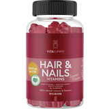 A-vitaminer - Omega-3 Vitaminer & Mineraler VitaYummy Hair & Nails Rabarber 60 stk
