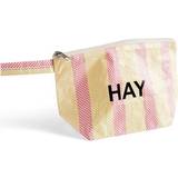 Vandtætte Toilettasker & Kosmetiktasker Hay Small Candy Stripe Washbag - Red/Yellow