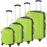Grøn Kuffertsæt tectake Lightweight Hard Shell Suitcase