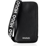 Hugo Boss Sort Mobiltilbehør Hugo Boss Faux-leather phone holder with details