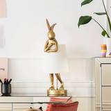 Kare Design Stål Lamper Kare Design Animal Rabbit Gold/White Bordlampe 68cm