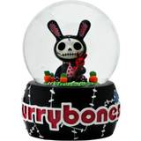 Hvid - MDF Dekorationer Horror-Shop Bun Bun Furrybones Schneekugel Figurine
