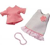 Haba Tyggelegetøj Haba Summer Dream 3 Piece Dress Set Includes T-Shirt Play Dress and Stretchy Fits 12-13.5 Soft Dolls
