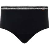 Chantelle 46 - Menstruationstrusse Trusser Chantelle Graphic High Waist Period Panty - Black