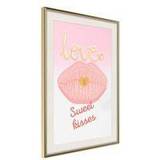 Pink Plakater Artgeist Sweet Kisses Poster
