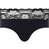 Menstruationstrusse - Microfiber Trusser Chantelle Hipster Lace Period Pants - Black