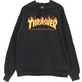 Thrasher Magazine Rund hals Tøj Thrasher Magazine Flame Logo Hoodie - Sort