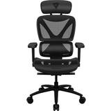 PU læder/PVC læder Gamer stole ThunderX3 XTC Mesh Gaming Chair - Black