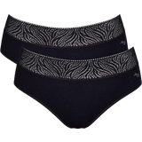 Sloggi Menstruationstrusse - T-shirt-BH'er Trusser Sloggi Hipster Light Period Pants 2-pack - Black