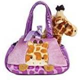 Aurora Legetøj Aurora Stuffed Giraffe In Bag Girls 20,5 Cm Plush Purple