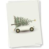 Vissevasse Dekorationer Vissevasse Christmas Tree & Little Car Anledningskort, 10,5x15cm Julepynt