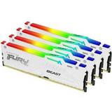 Belysning - DDR5 - Hvid RAM Kingston Fury Beast RGB White DDR5 5600MHz 4x16GB (KF556C40BWAK4-64)