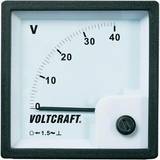 Voltcraft Elmålere Voltcraft Analog-Einbaumessgerät Voltmeter Messtechnik, Schwarz, Weiss