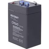 Vedligeholdelsesfri batterier Voltcraft CE6V/4,5Ah Blybatteri 6 V 4.5 Ah Blyfleece B x H x T 70 x 107 x 47 mm Fladstik 4,8 mm Vedligeholdelsesfri