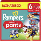 Pampers Bleer Pampers Baby Dry ble-bukser størrelse 6 14-19kg månedlige kasse Paw Patrol 4.28 DKK/1 stk