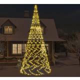 VidaXL Julepynt vidaXL flagstang 3000 LED'er 800 varmt hvidt Julepynt