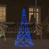 VidaXL Julepynt vidaXL flagstang 200 LED'er blåt Julepynt