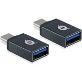 Kabeladaptere - USB A - USB A-USB C Kabler Conceptronic USB C - USB A 3.0 M-F Adapter 2-pack