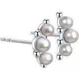 Aqua Dulce Stud Earrings - Silver/Pearl