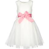 Pink Dåbstøj Børnetøj Happy Girls Lina Christening Dress - Off-White
