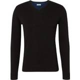 Tom Tailor V-udskæring Overdele Tom Tailor Basic Knitted Sweater - Black