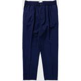 Blå - Gummi Bukser & Shorts Ami Paris tapered-leg trousers men Polyester/Virgin Wool/Rubber Blue