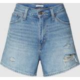 Levi's Dame Shorts Levi's 80'er-inspirerede mom-shorts vasket lyseblå Chatterbox