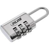 Lås InLine Premium Security Lock 3 Digits Hardened Steel Padlock