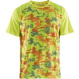 Camouflage - Gul Overdele Blåkläder 3425-1011 T-shirt varsel camo