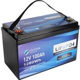 Scooterbatteri Batterier & Opladere Lithium 12V 100Ah 1280Wh