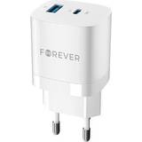 Forever Hvid Batterier & Opladere Forever GaN TC-05 Hurtig Oplader USB, USB-C 33W
