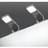 VidaXL Indendørsbelysning Vægarmaturer vidaXL spejllampe 2 stk. 2 Vægarmatur