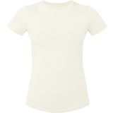 PrettyLittleThing 6 T-shirts & Toppe PrettyLittleThing Cotton Blend Fitted Crew Neck T-shirt - Besic Cream