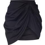 12 - Viskose Nederdele PrettyLittleThing Gathered Mini Skirt - Black