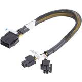 Pcie extension cable Akasa Current Cable extension [1x PCI-E plug 8-pin 2x PCI-E plug 4-pin] 0.30 m Yellow, Black