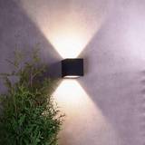 Deko Light Udendørsbelysning Vægarmaturer Deko Light Jabbah LED-væglampe, mørkegrå Vægarmatur