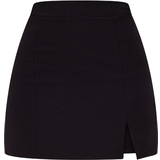 32 - Dame - Slids Nederdele PrettyLittleThing Woven Split Hem Mini Skirt - Black