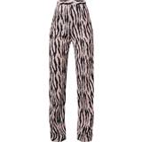 32 - Zebra Bukser & Shorts PrettyLittleThing Wide Leg Trousers - Black
