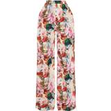 PrettyLittleThing 26 - Blomstrede Tøj PrettyLittleThing Wide Leg Trousers - Rose