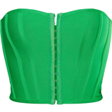 PrettyLittleThing Dame - Grøn Undertøj PrettyLittleThing Bandage Hook & Eye Structured Corset - Green