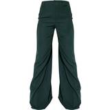 6 - Elastan/Lycra/Spandex - Grøn Bukser PrettyLittleThing Woven Double Belt Loop Suit Trousers - Dark Green