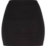 32 - Polyester - Sort Nederdele PrettyLittleThing Split Mini Skirt - Black