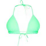 32 - Elastan/Lycra/Spandex - Grøn Badetøj PrettyLittleThing Frill Edge Padded Bikini Top - Green