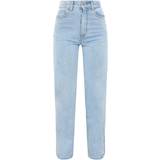 36 - Slids Jeans PrettyLittleThing Split Hem Jeans - Light Blue Wash