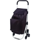 Polyester Indkøbstrolleyer Conzept Luxury Stair Model Shopping Trolley - Black