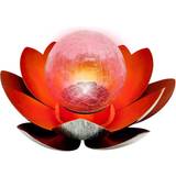 Orange - Solceller Lamper Lotusblomsten farveskiftene RGB Bedlampe