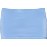 PrettyLittleThing Low Rise Slinky Micro Mini Skirt - Blue