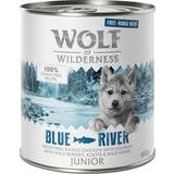 Wolf of Wilderness Junior Blue River Free Range Chicken & Salmon 24x800g